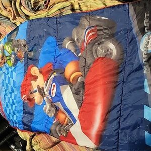 Nintendo Mario Kart Sleeping Bag - Red, Blue, Green